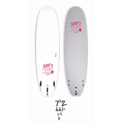 Skooldog 7'2 | Soft Top Surfboard with EVA rail